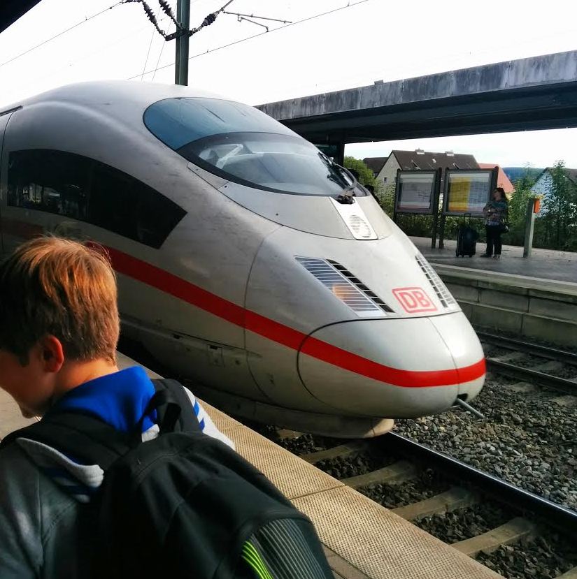 Altenbeken Bahnhof ICE OWL Ostwestfalen Oktober 2014