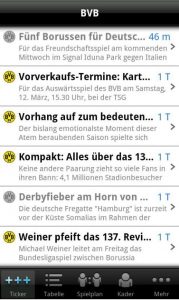 Android Market App Borussia Dortmund BVB