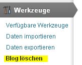 Blog löschen WordPress.com Anleitung Tutorial Tipps Hinweise