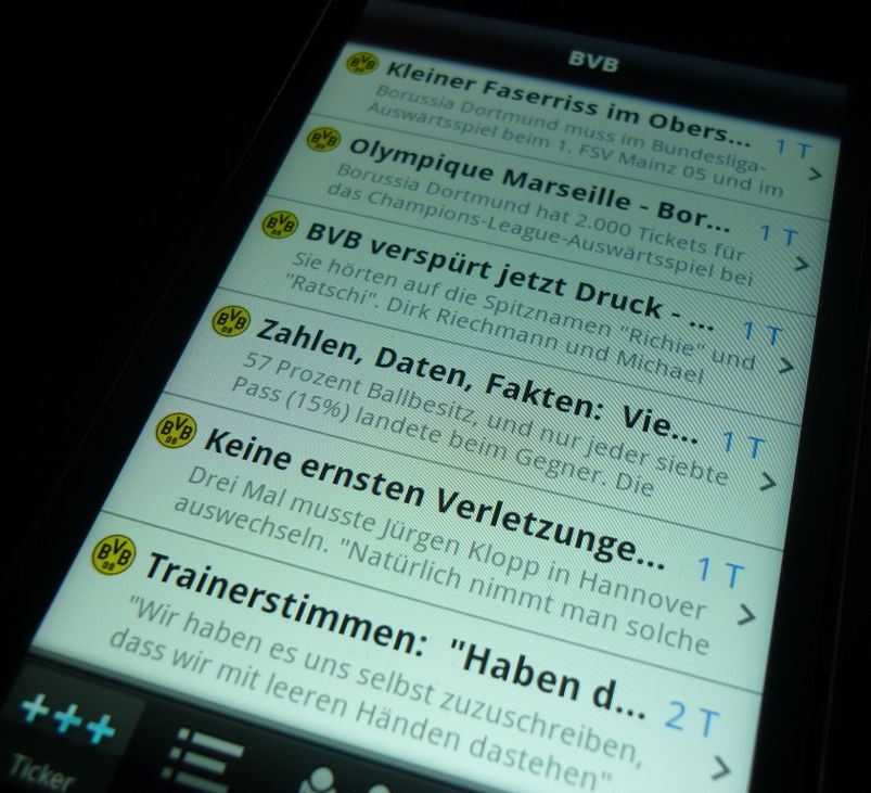 Borussia Dortmund BVB Android App Tobit