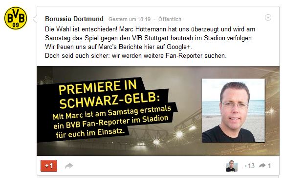 Borussia Dortmund BVB Fan-Reporter Marc Höttemann