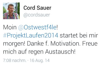 Cord Sauer Twitter Laufen