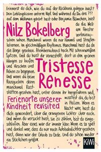 Cover Rezension Tristesse Renesse Nilz Bokelberg