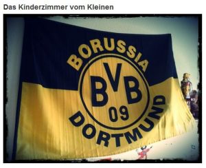 Fahne Flagge Borussia Dortmund Kinderzimmer BVB 