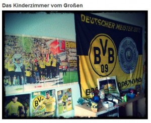 Fahne Flagge Borussia Dortmund Kinderzimmer Poster Hissfahne BVB