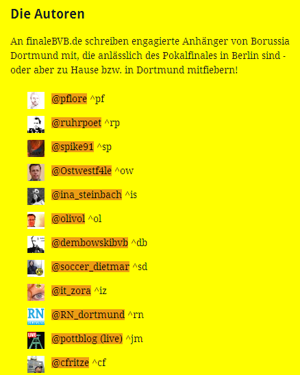 FinaleBVB - BVB Fans twittern über das DFB-Pokalfinale 2012 ostwestf4le.de Autor