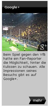 Google+ Fan-Reporter Rückblick BVB Borussia Dortmund Newsletter