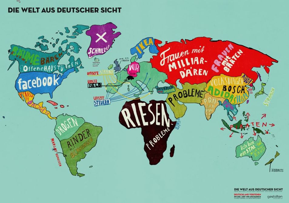 Infografik Die Welt aus deutscher Sicht  Deutschland verstehen Ein Lese-, Lern- und Anschaubuch Ralf Grauel