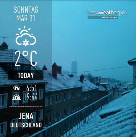 Jena Thüringen InstaWeather Schnee