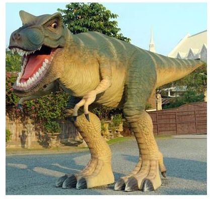 Lebensgroßer T-Rex in Angriffshaltung Gartendeko Amazon amazon.de Shopping