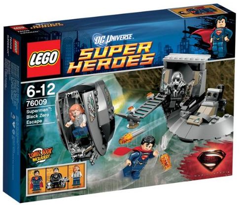 Lego DC Universe Super Heroes 76009  Superman Black Zero auf der Flucht Amazon Cover