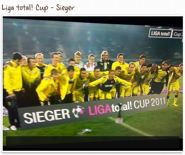 Liga total! Cup Sieger 2011 Borussia Dortmund