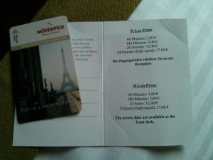 Mövenpick Hotel an der Frankfurt Messe WLAN WiFi Preise Rate