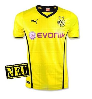 PUMA Herren Trikot BVB Home Shirt Replica with Sponsor Logo Borussia Dortmund Amazon