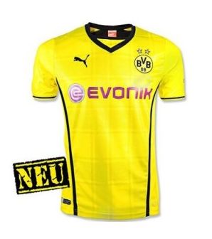PUMA Kinder Trikot BVB Kids Borussia Dortmund Home Shirt Replica with Sponsor Logo Amazon