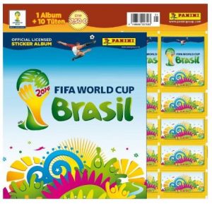 Panini 207503 FIFA World Cup Brasil 2014 Starterset mit Sammelalbum, 10 Tüten