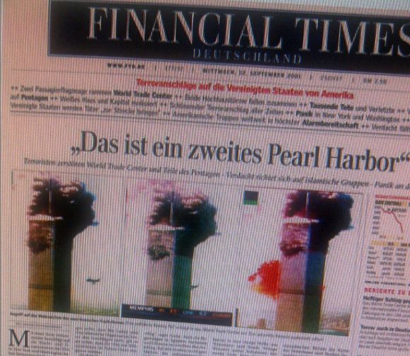 Screenshot Financial Times Deutschland 9/11 2001