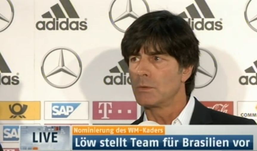 Screenshot WM 2014 Bundestrainer Joachim Löw nominiert seinen Kader