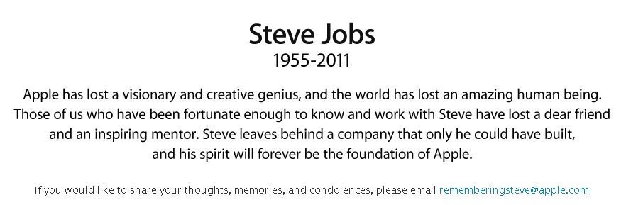 Steve Jobs 1955 2011 Apple Nachruf