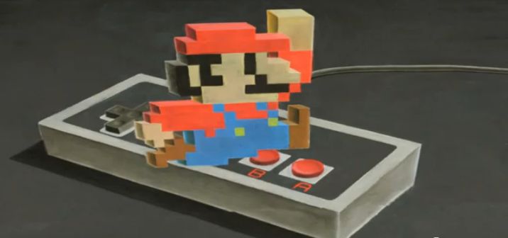 Super Mario 3D Kreide Timelapse Video YouTube