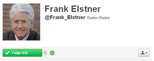Twitter Account Frank Elstner @Frank_Elstner