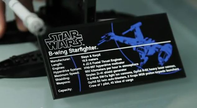 Video LEGO 10227 B-wing Starfighter YouTube
