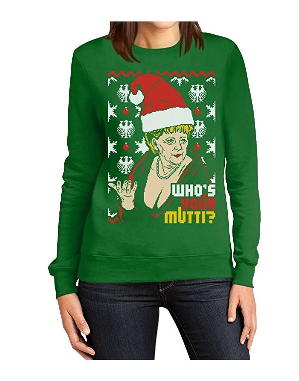 Weihnachtspullover Angie - Who's Your Mutti Frauen Sweatshirt
