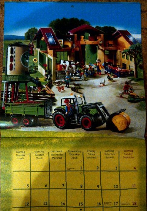 teNeues Playmobil Kalender 2012 Monatsblatt